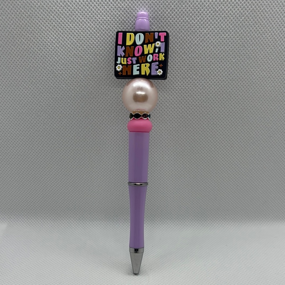 Handmade Focal Bead Purple Novelty Pen